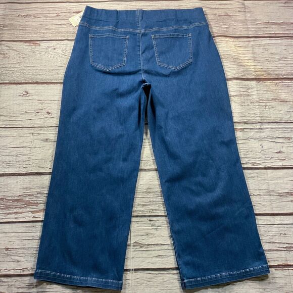 NYDJ ScultHer Womens Jeans size 2X new nwt Medium Wash Straight Wide x31 Stretch - Picture 11 of 12